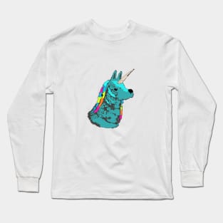 Rainbow Llama Unicorn Long Sleeve T-Shirt